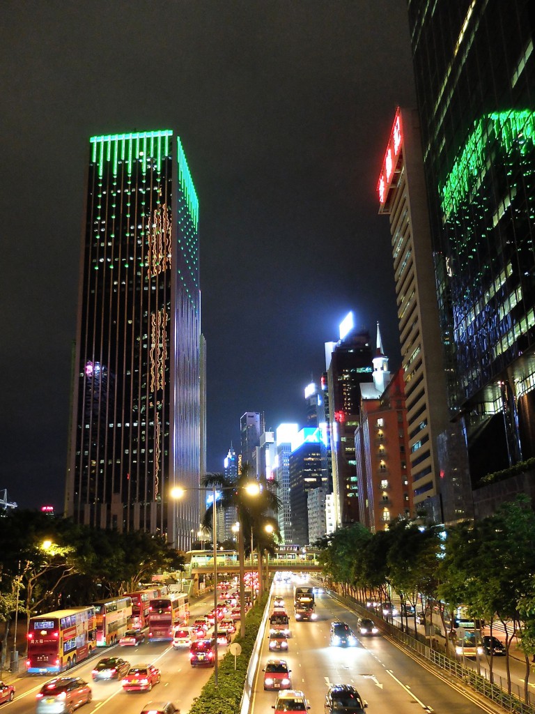 Hong Kong at night a