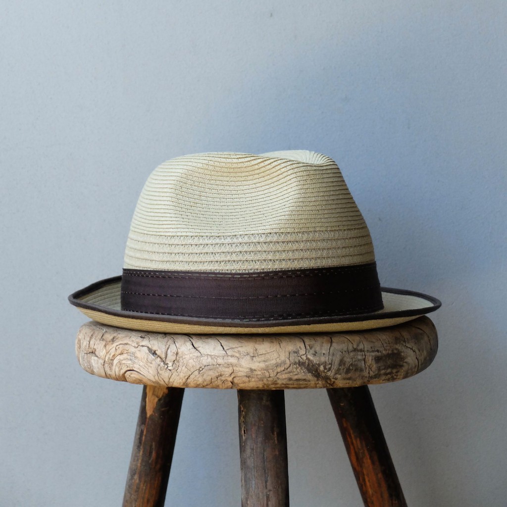 Akubra Long Island hat on stool